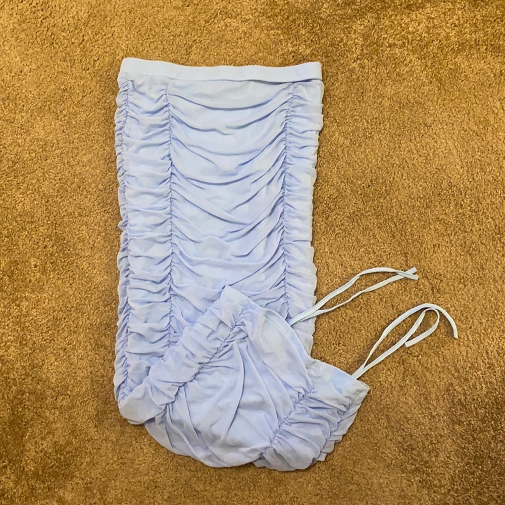 RUCHED STRETCH MIDAXI SKIRT